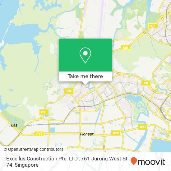 Excellus Construction Pte. LTD., 761 Jurong West St 74地图