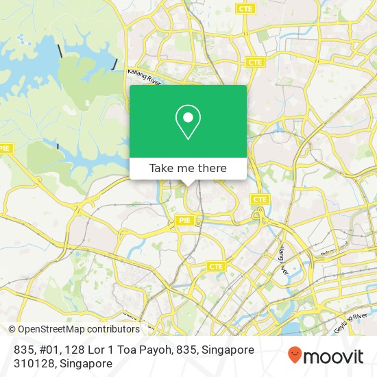 835, #01, 128 Lor 1 Toa Payoh, 835, Singapore 310128地图