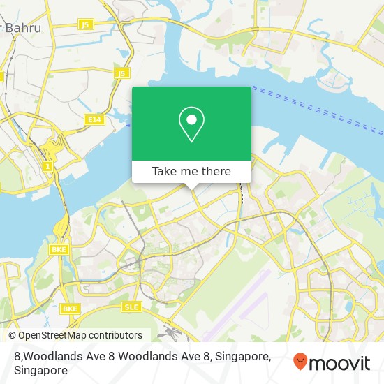 8,Woodlands Ave 8 Woodlands Ave 8, Singapore地图