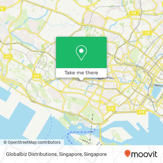 Globalbiz Distributions, Singapore map