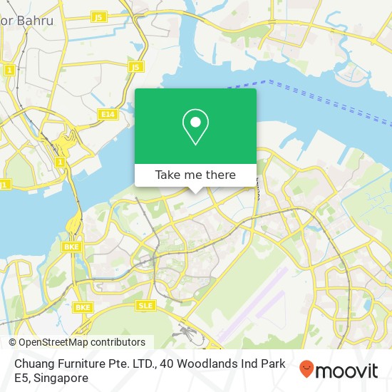 Chuang Furniture Pte. LTD., 40 Woodlands Ind Park E5地图