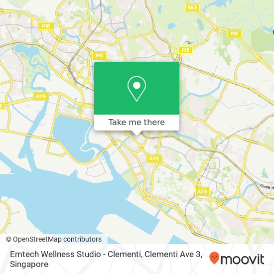 Emtech Wellness Studio - Clementi, Clementi Ave 3 map