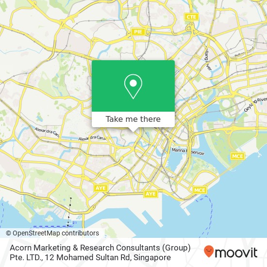 Acorn Marketing & Research Consultants (Group) Pte. LTD., 12 Mohamed Sultan Rd map