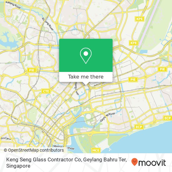 Keng Seng Glass Contractor Co, Geylang Bahru Ter map