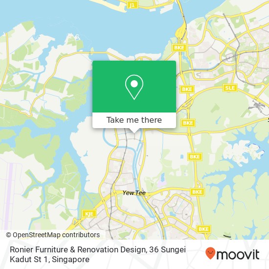 Ronier Furniture & Renovation Design, 36 Sungei Kadut St 1 map