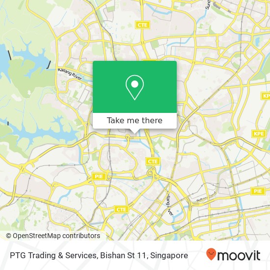 PTG Trading & Services, Bishan St 11 map