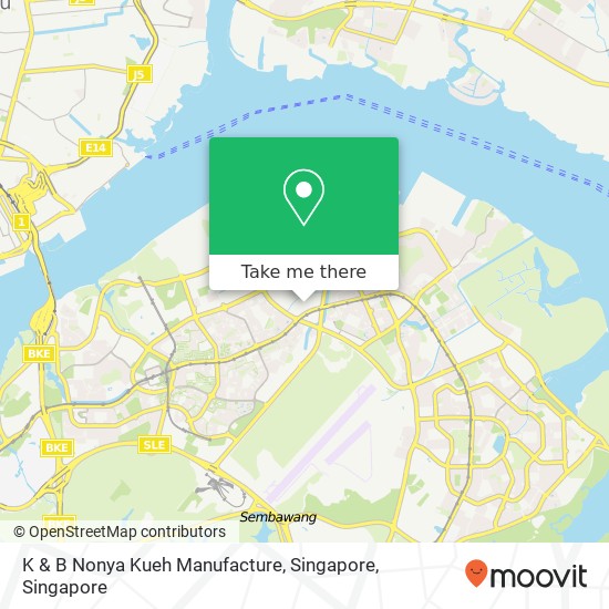 K & B Nonya Kueh Manufacture, Singapore地图