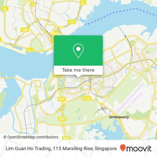 Lim Guan Ho Trading, 115 Marsiling Rise map