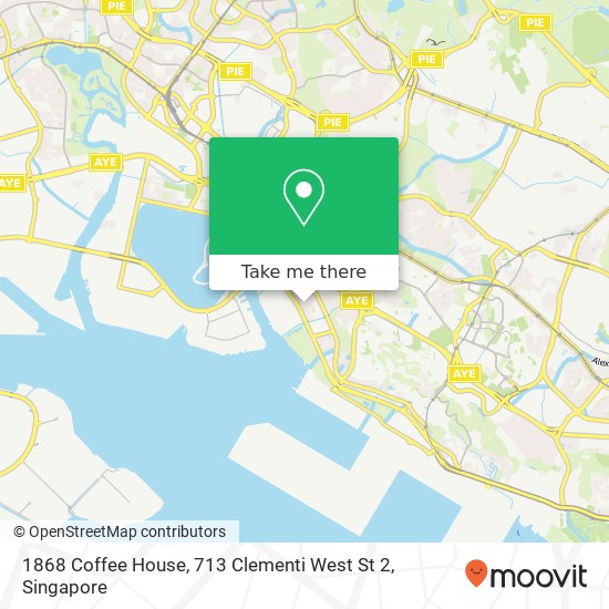 1868 Coffee House, 713 Clementi West St 2 map