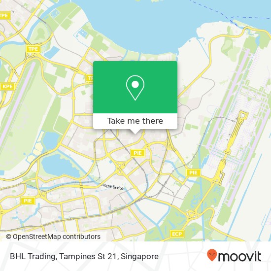 BHL Trading, Tampines St 21 map