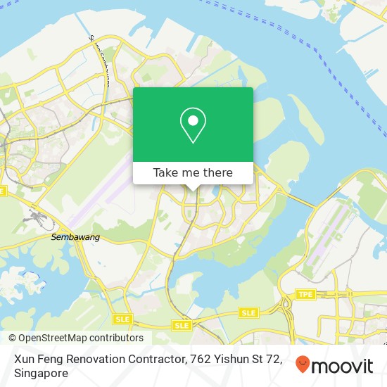 Xun Feng Renovation Contractor, 762 Yishun St 72地图