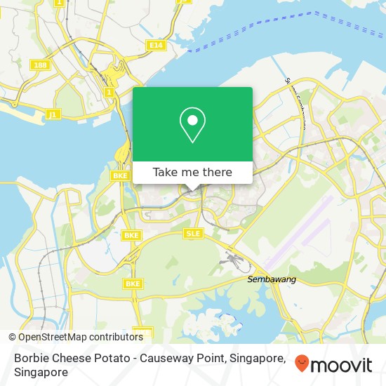 Borbie Cheese Potato - Causeway Point, Singapore地图