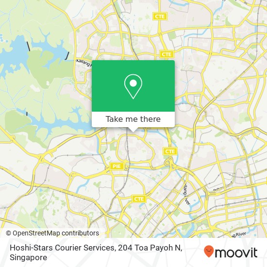 Hoshi-Stars Courier Services, 204 Toa Payoh N地图