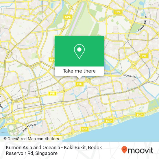 Kumon Asia and Oceania - Kaki Bukit, Bedok Reservoir Rd map