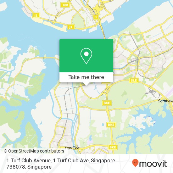 1 Turf Club Avenue, 1 Turf Club Ave, Singapore 738078 map