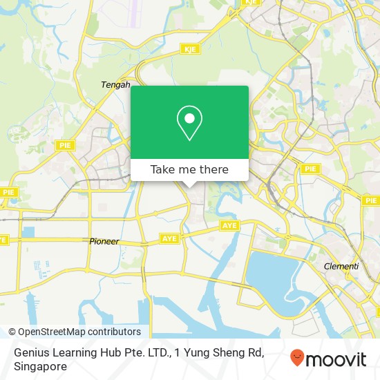 Genius Learning Hub Pte. LTD., 1 Yung Sheng Rd map