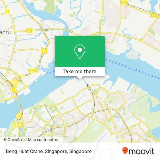 Beng Huat Crane, Singapore map