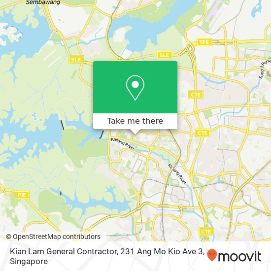 Kian Lam General Contractor, 231 Ang Mo Kio Ave 3 map