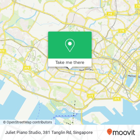 Juliet Piano Studio, 381 Tanglin Rd地图