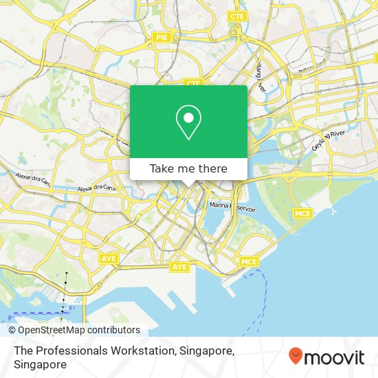 The Professionals Workstation, Singapore map