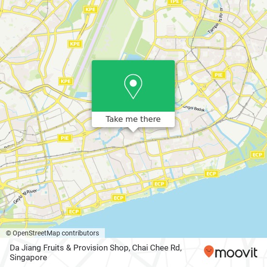 Da Jiang Fruits & Provision Shop, Chai Chee Rd map