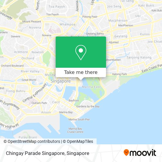 Chingay Parade Singapore map