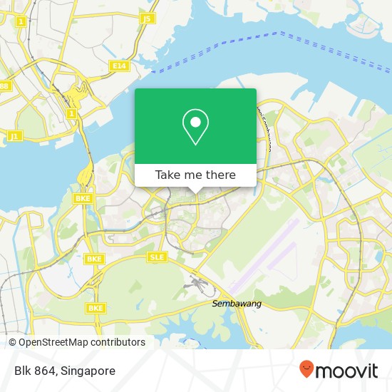 Blk 864 map