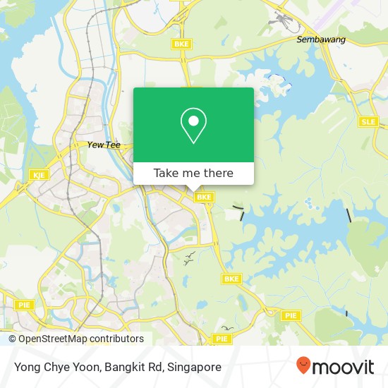Yong Chye Yoon, Bangkit Rd map