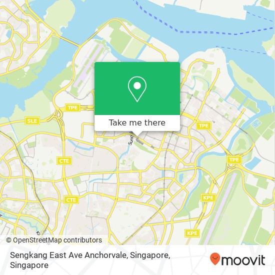 Sengkang East Ave Anchorvale, Singapore map