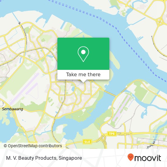 M. V. Beauty Products map