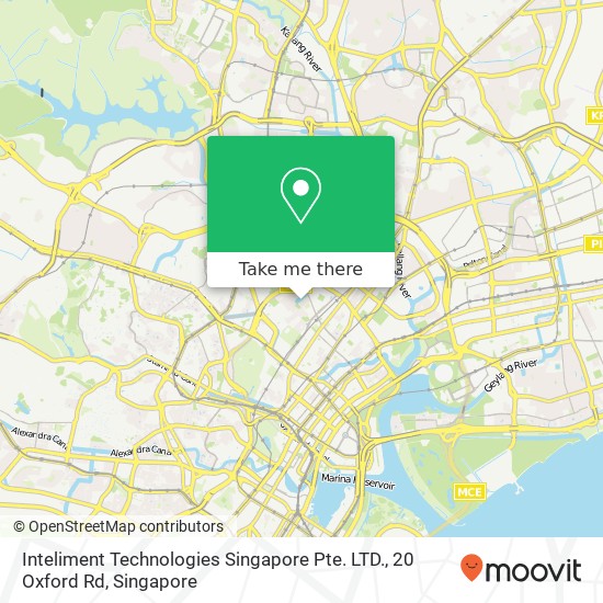 Inteliment Technologies Singapore Pte. LTD., 20 Oxford Rd地图