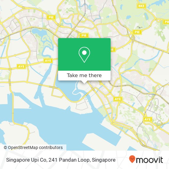 Singapore Upi Co, 241 Pandan Loop map