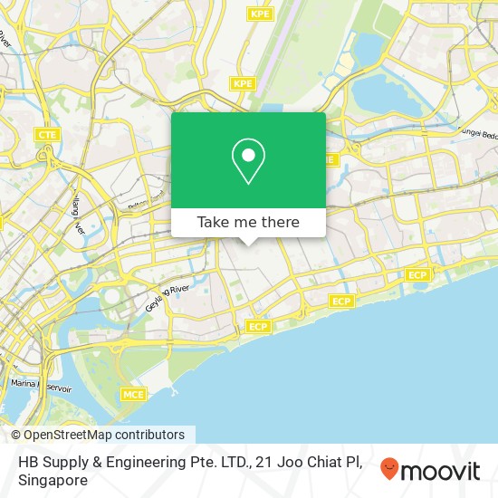 HB Supply & Engineering Pte. LTD., 21 Joo Chiat Pl地图