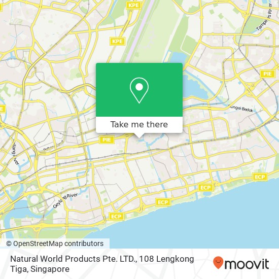 Natural World Products Pte. LTD., 108 Lengkong Tiga地图