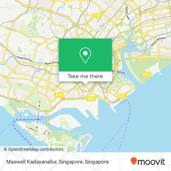 Maxwell Kadayanallur, Singapore map