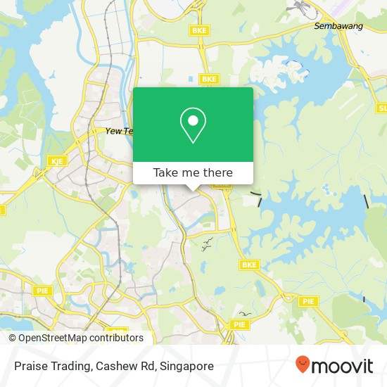 Praise Trading, Cashew Rd map