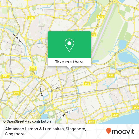 Almanach Lamps & Luminaires, Singapore map