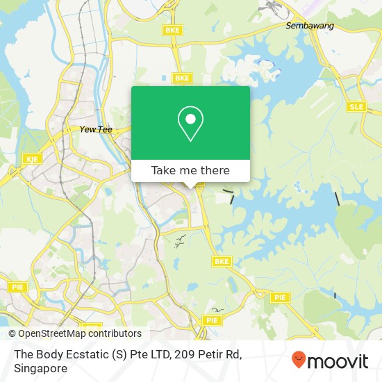 The Body Ecstatic (S) Pte LTD, 209 Petir Rd map