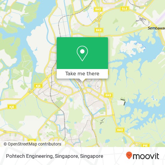 Pohtech Engineering, Singapore map