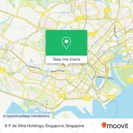 B P de Silva Holdings, Singapore map