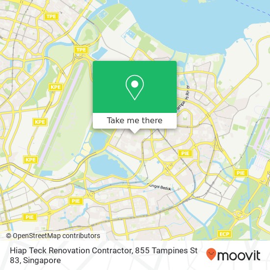 Hiap Teck Renovation Contractor, 855 Tampines St 83地图