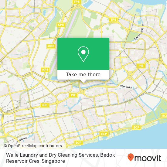 Walle Laundry and Dry Cleaning Services, Bedok Reservoir Cres map