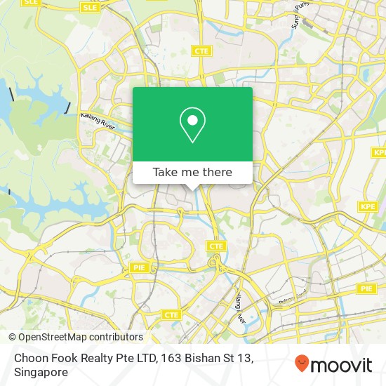 Choon Fook Realty Pte LTD, 163 Bishan St 13地图