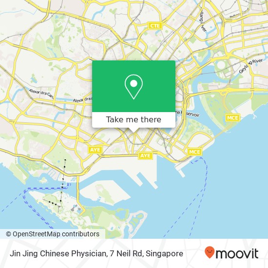 Jin Jing Chinese Physician, 7 Neil Rd map