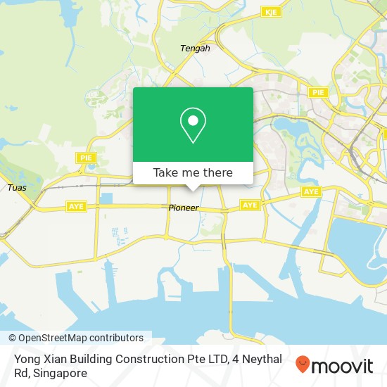 Yong Xian Building Construction Pte LTD, 4 Neythal Rd map
