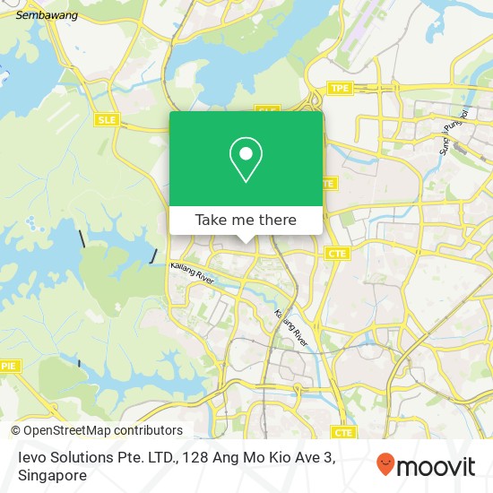 Ievo Solutions Pte. LTD., 128 Ang Mo Kio Ave 3地图