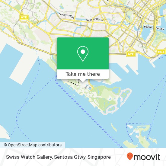 Swiss Watch Gallery, Sentosa Gtwy map