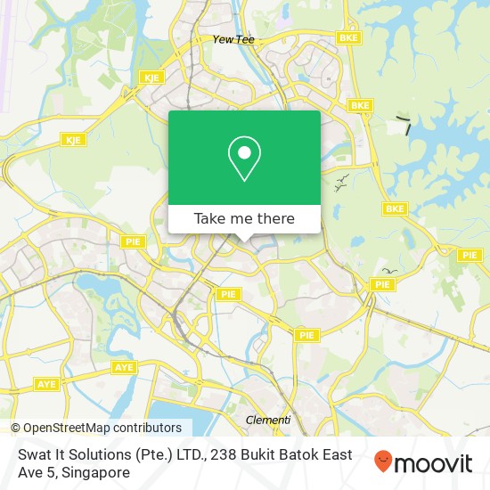 Swat It Solutions (Pte.) LTD., 238 Bukit Batok East Ave 5地图