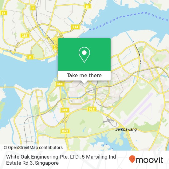 White Oak Engineering Pte. LTD., 5 Marsiling Ind Estate Rd 3地图