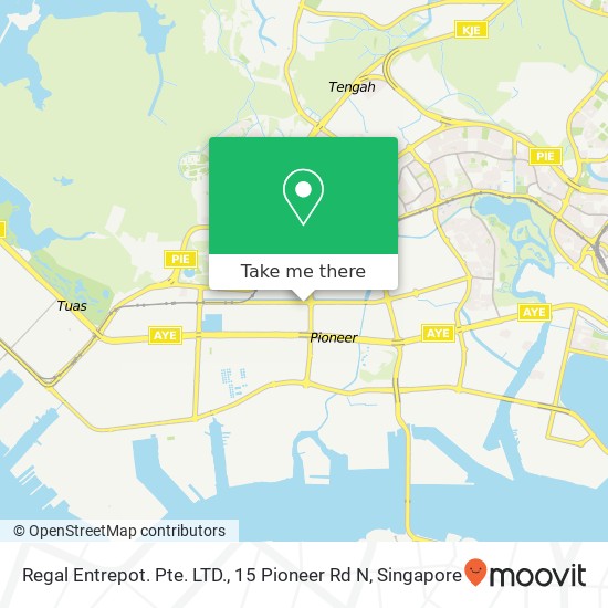 Regal Entrepot. Pte. LTD., 15 Pioneer Rd N map